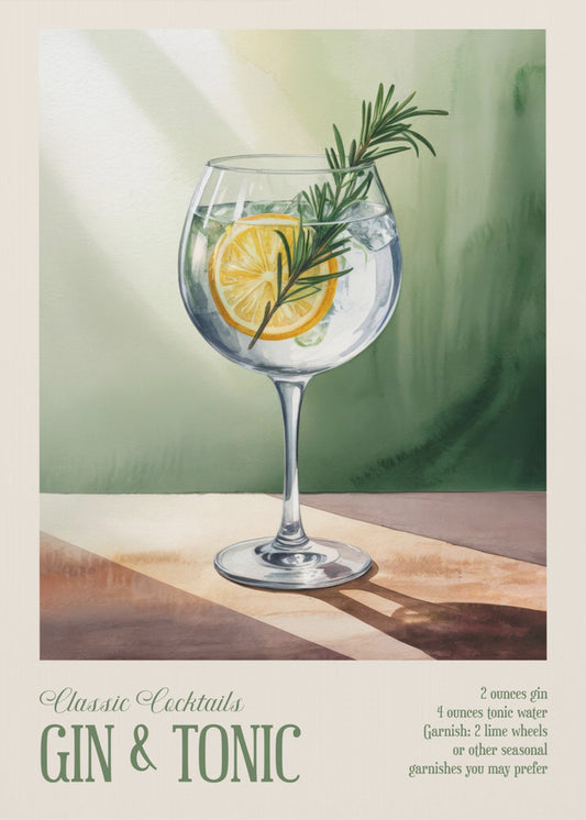 Classic Cocktails - Gin and Tonic | Canvas