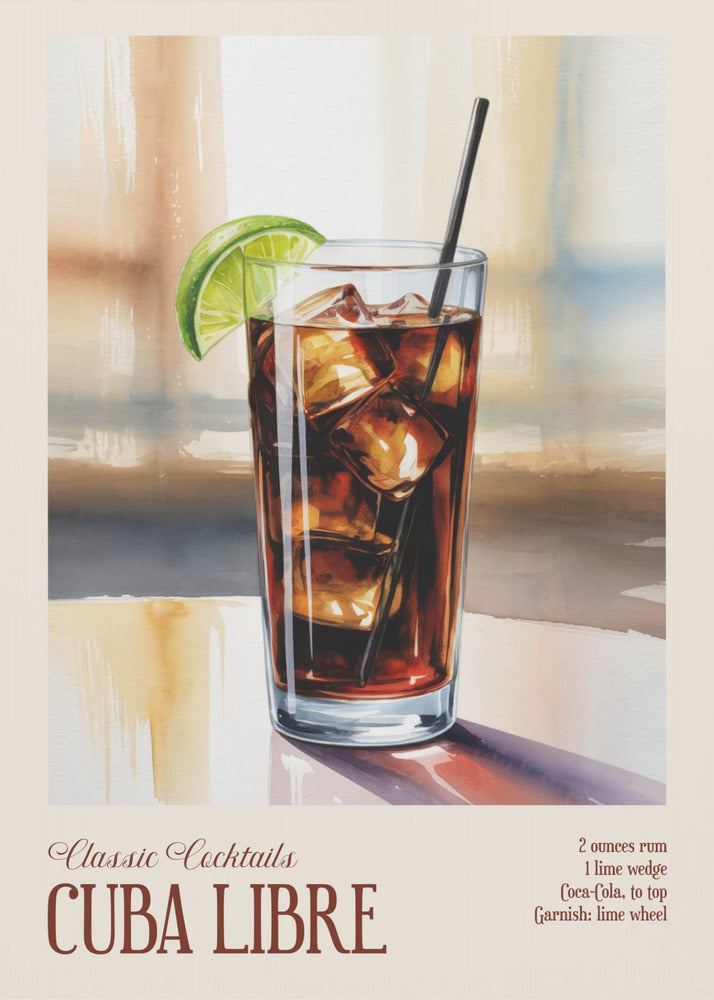 Classic Cocktails - Cuba Libre | Poster