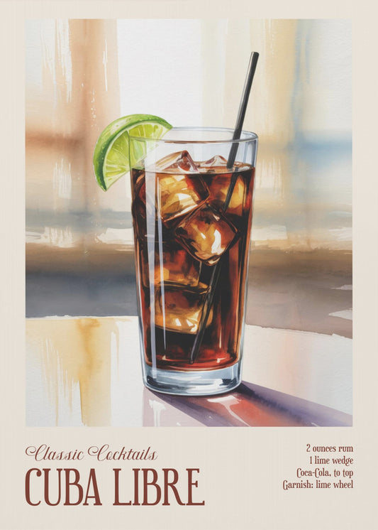Classic Cocktails - Cuba Libre | Poster