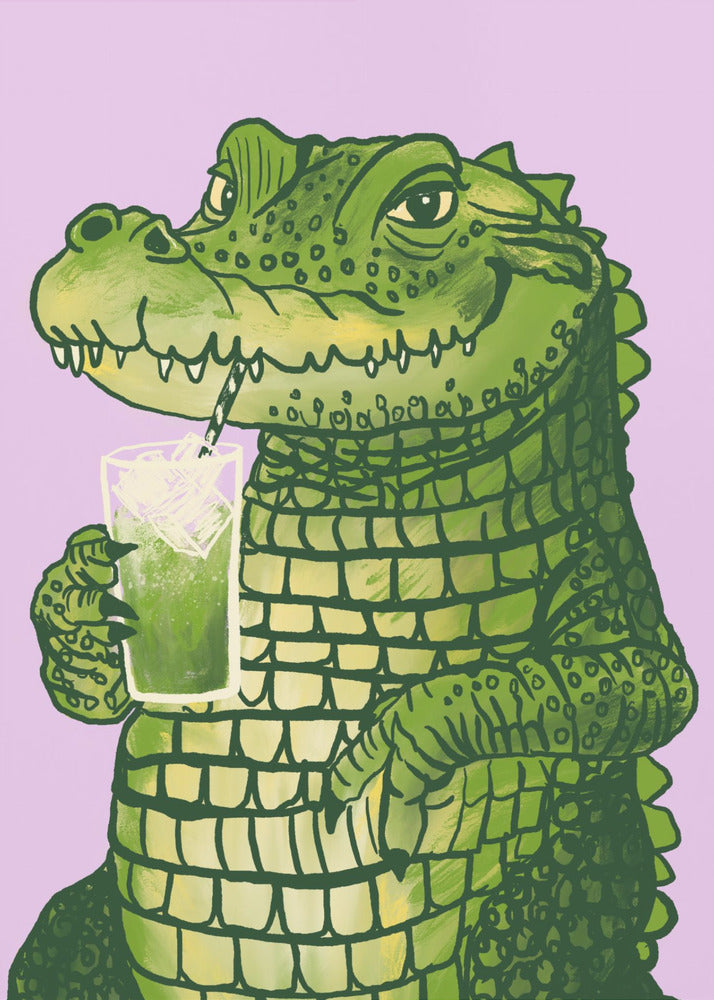 Matcha crocodile | Canvas