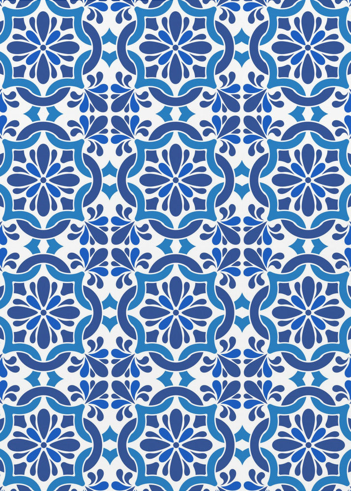 Azulejos Azules Oscuros | Canvas