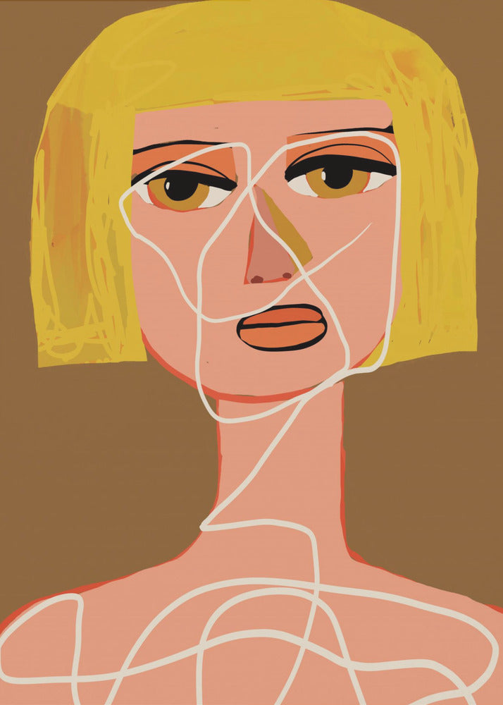 Tied up woman Tangled | Canvas