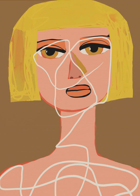 Tied up woman Tangled | Canvas