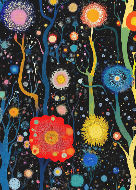 Vibrant Celestial Garden | Canvas
