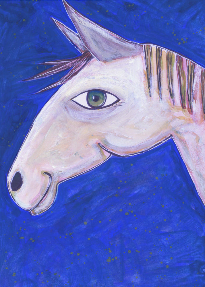 Dreaming of Horses Luminous Blue | Poster