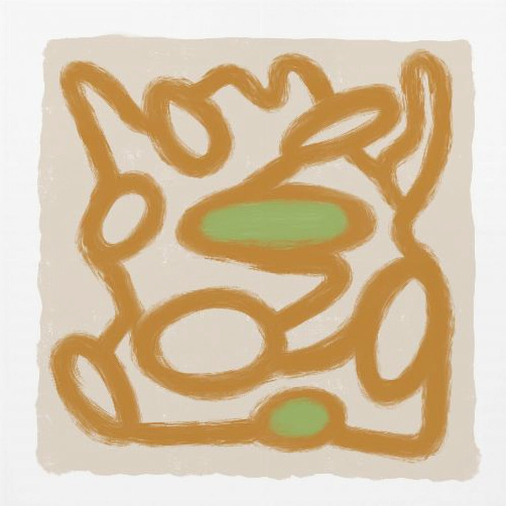 Tan Scribble 1 | Poster