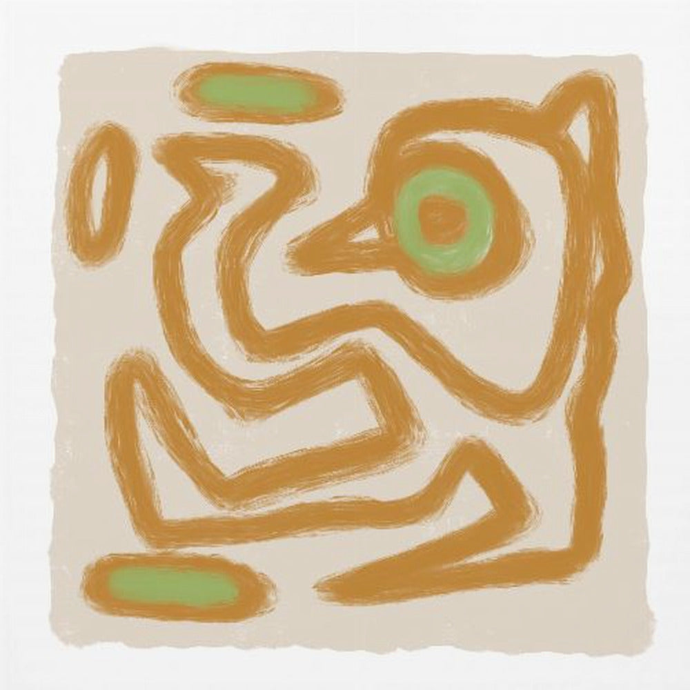 Tan Scribble 2 | Canvas