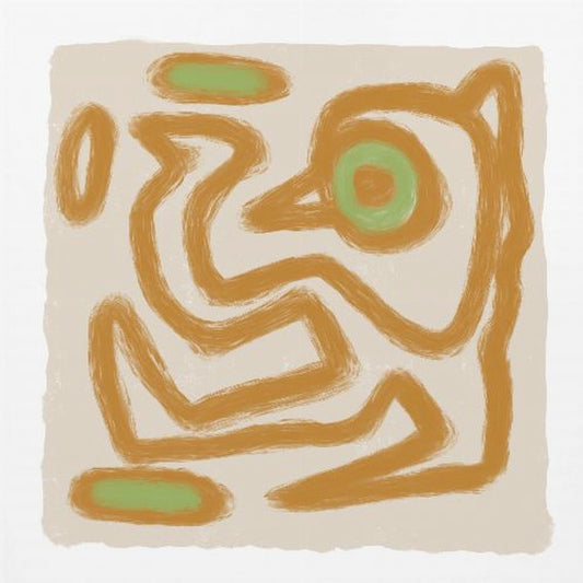 Tan Scribble 2 | Canvas