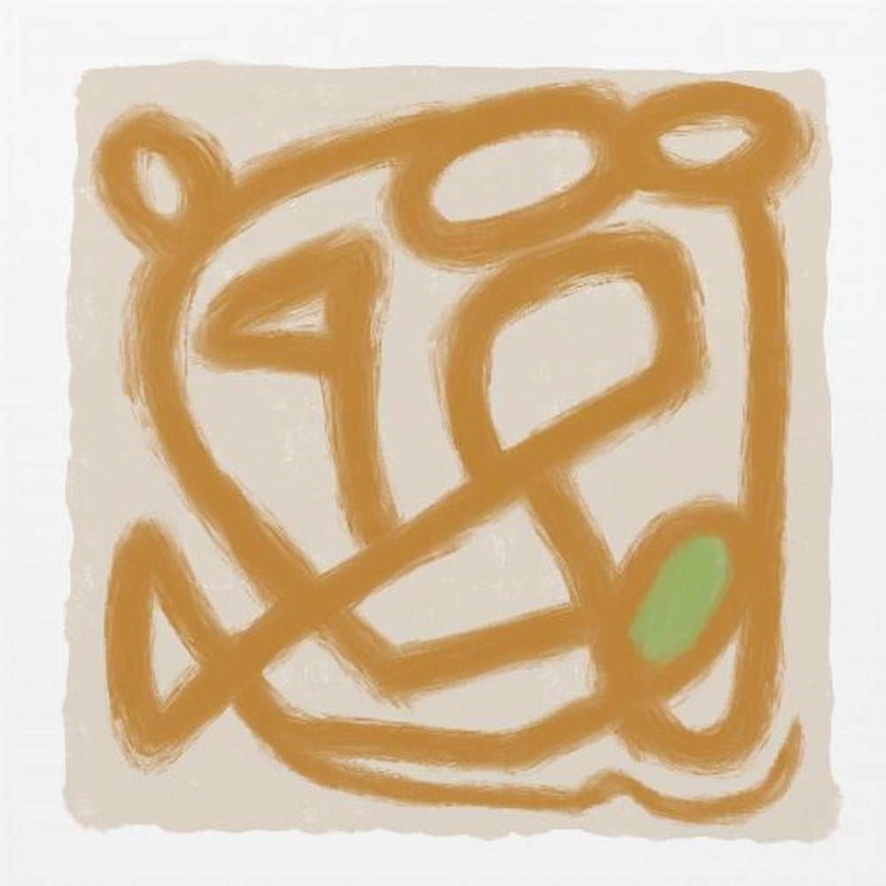 Tan Scribble 3 | Canvas