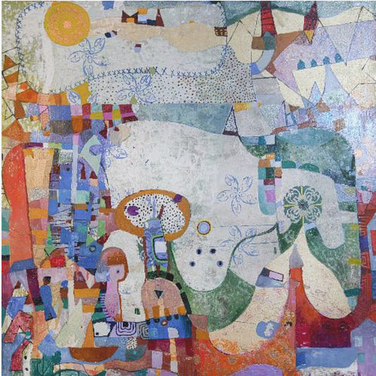 Distant Village | Canvas