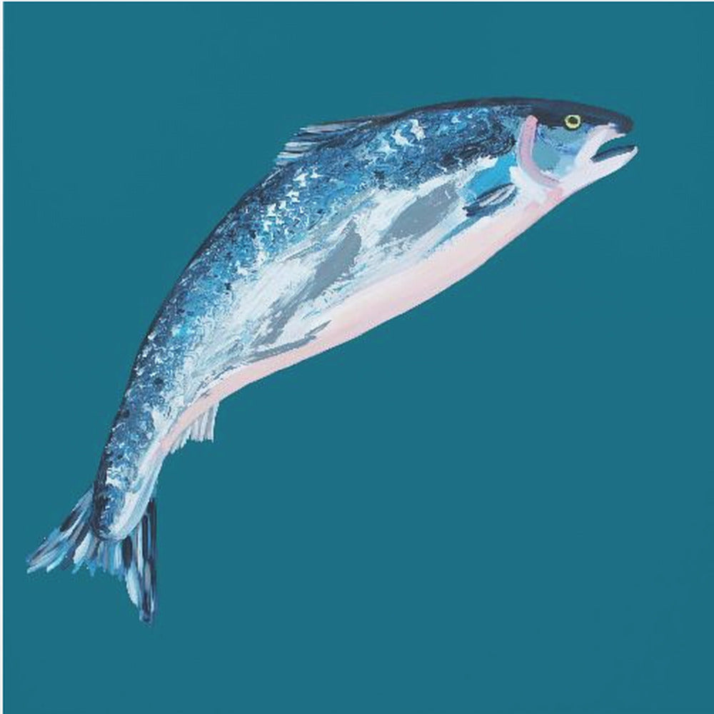 Leaping Salmon | Canvas