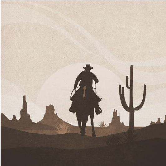 Cowboy&#039;s Distant Ride | Canvas