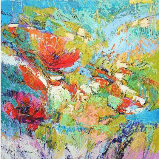 Floral Harmony Burst | Canvas