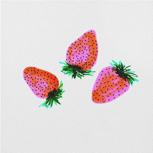 Red Lavender Sweet Strawberries Fruit | Canvas
