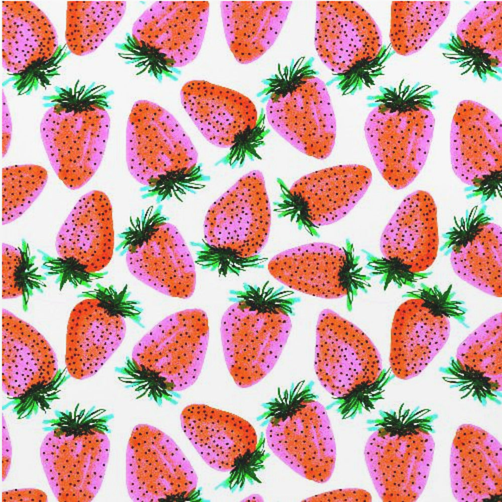 Lavender Red Strawberries Fruit | Poster