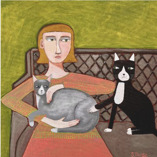 The Jealous Cat | Canvas