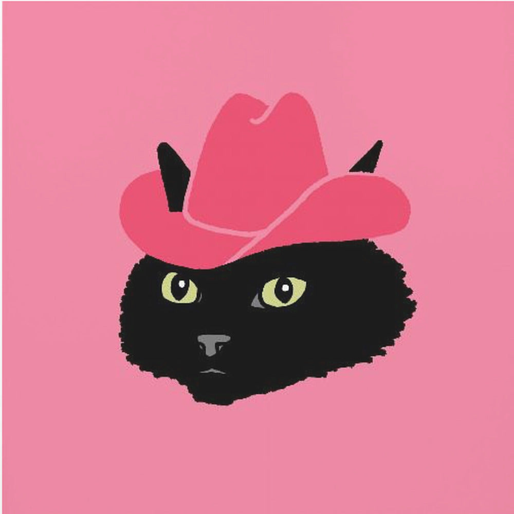 Marcy The Cute Cowgirl Cat | Canvas