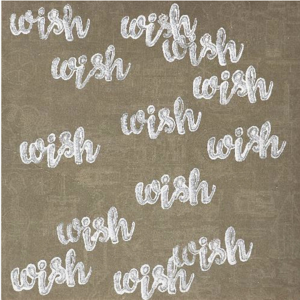 letter art  [wish] | Canvas