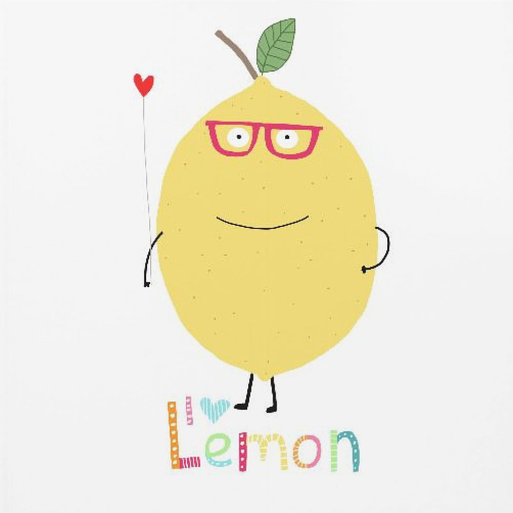 I Love Lemon! A Cute Lemon Holding a Love Heart. | Poster