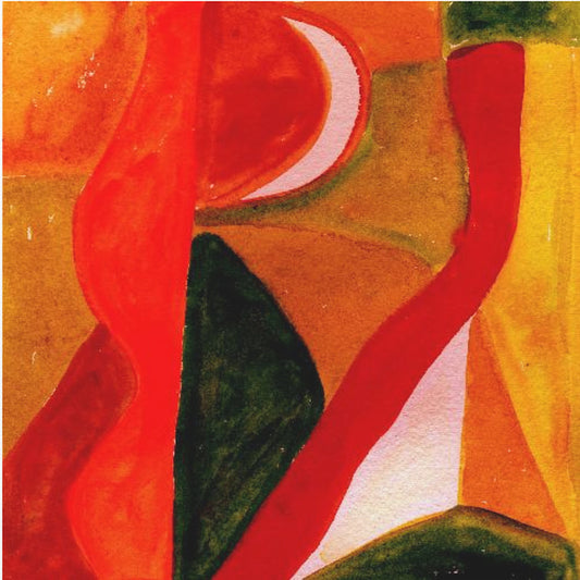 Reds and Golden Abstract | Canvas