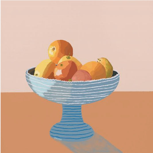 Blue fruit bowl | Canvas