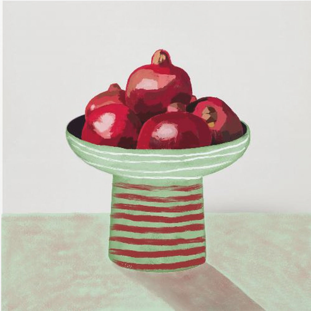 Pomegranate fruit bowl | Canvas