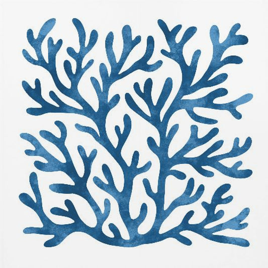 Coral Square II | Canvas