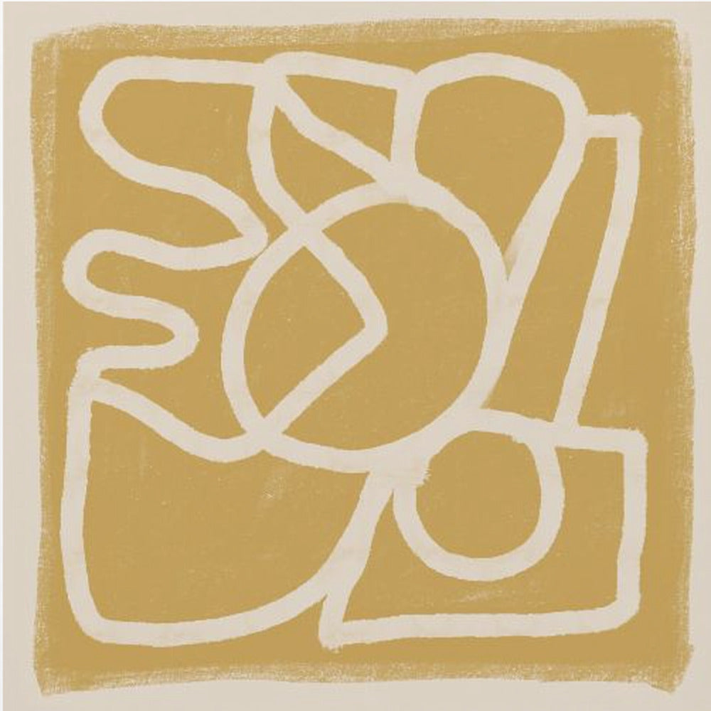 Line Abstract Gold Tans | Poster