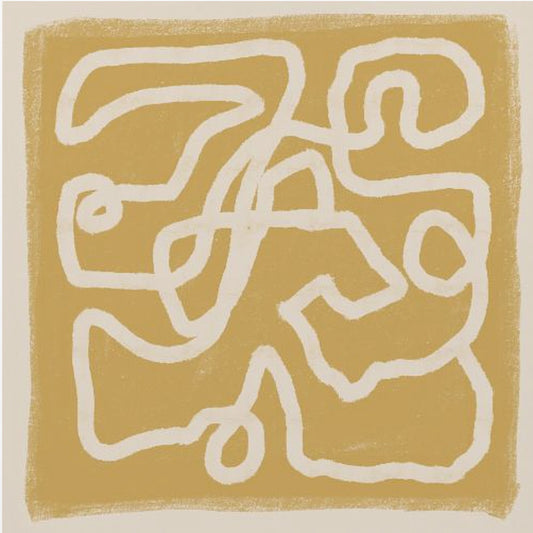 Abstract Lines Gold | Canvas