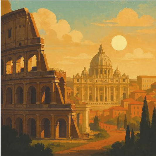 Rome At Golden Dawn | Poster
