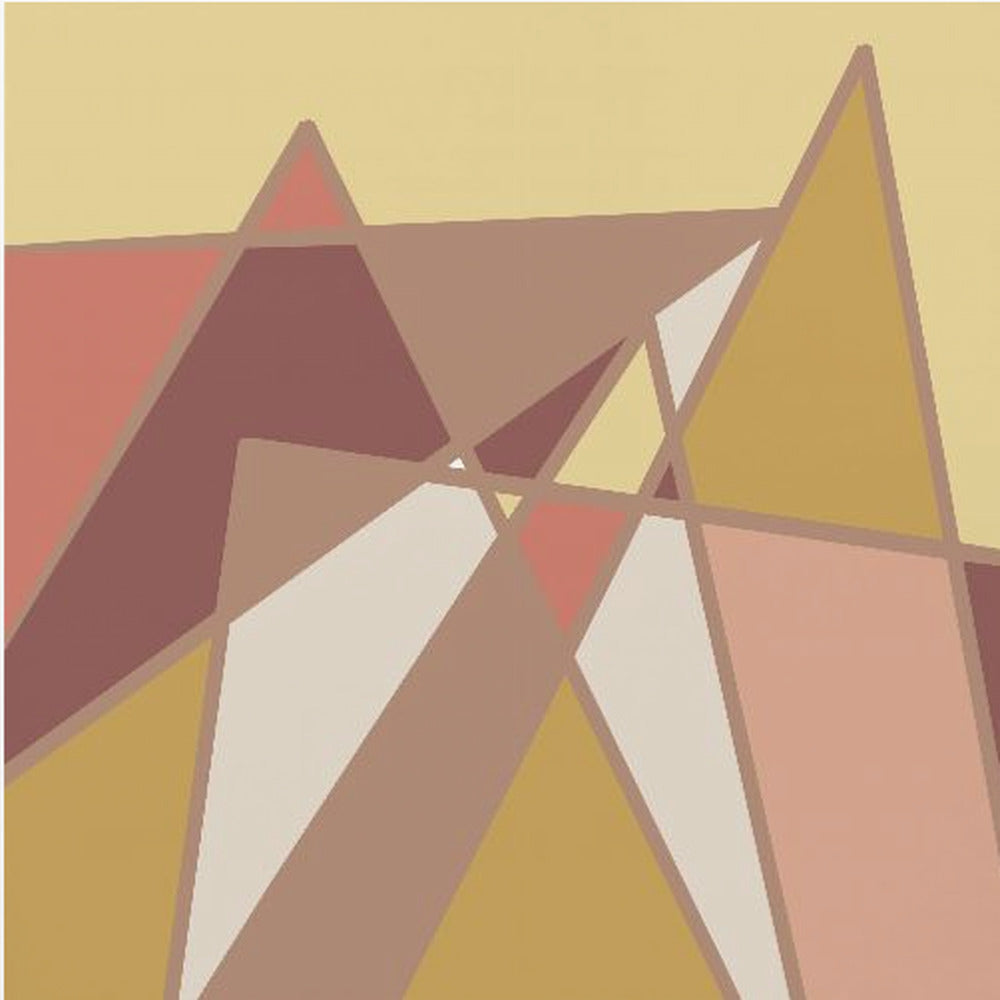Golden abstract mountains | Poster