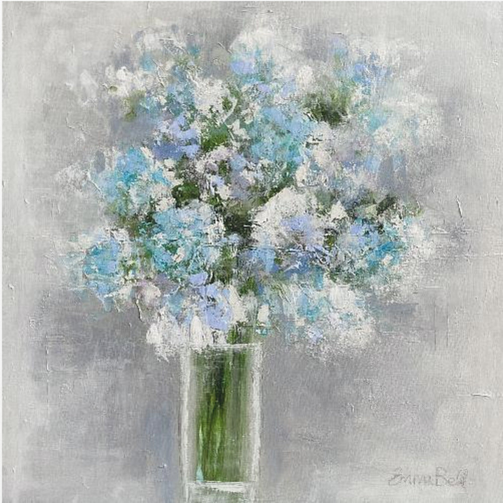Bouquet of Flowers in a Glass Vase | Canvas