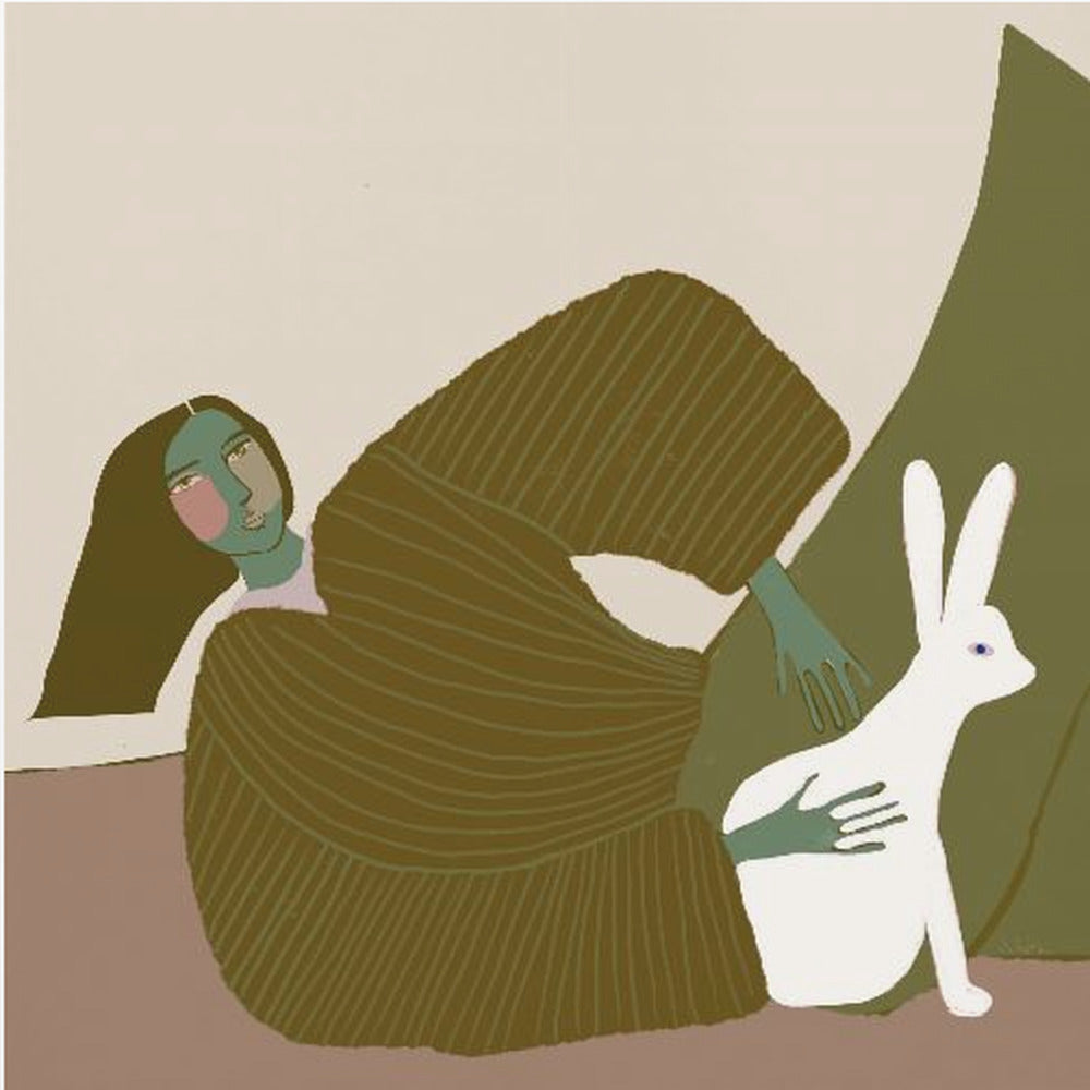 lady with rabbit | Poster