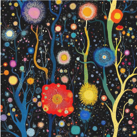 Vibrant Celestial Garden | Poster